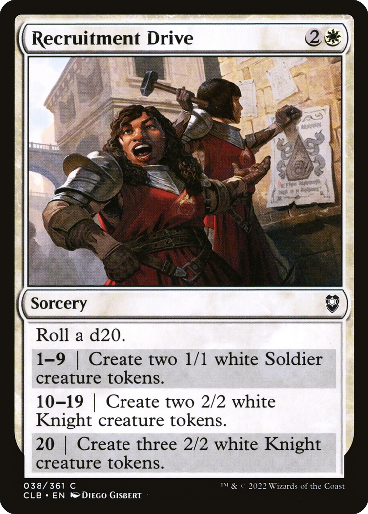 Recruitment Drive (038) Foil - Commander Legends: Battle for Baldur's Gate