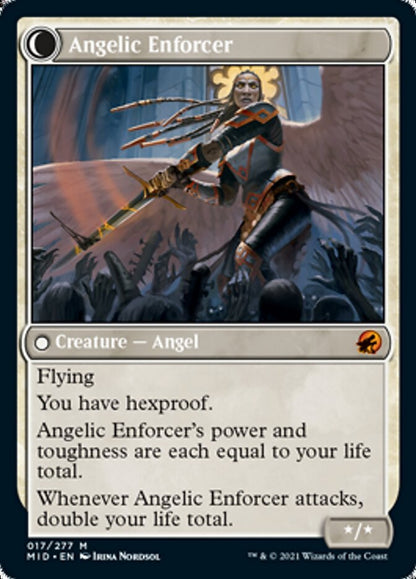 Enduring Angel // Angelic Enforcer (017) - Innistrad: Midnight Hunt