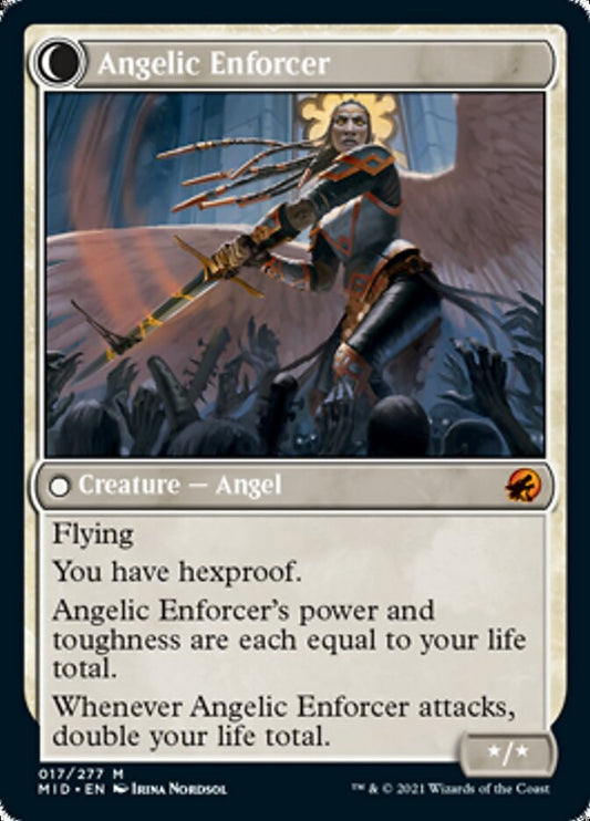 Enduring Angel // Angelic Enforcer (017) - Innistrad: Midnight Hunt