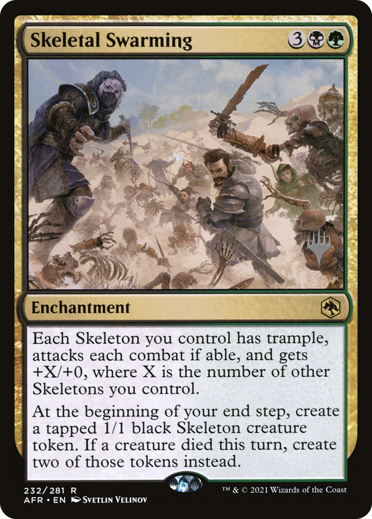 Skeletal Swarming (232p) Foil - Adventures in the Forgotten Realms Promos