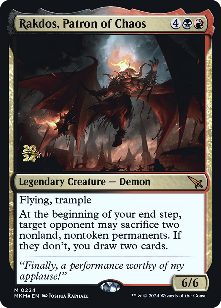 Rakdos, Patron of Chaos Foil (224S)