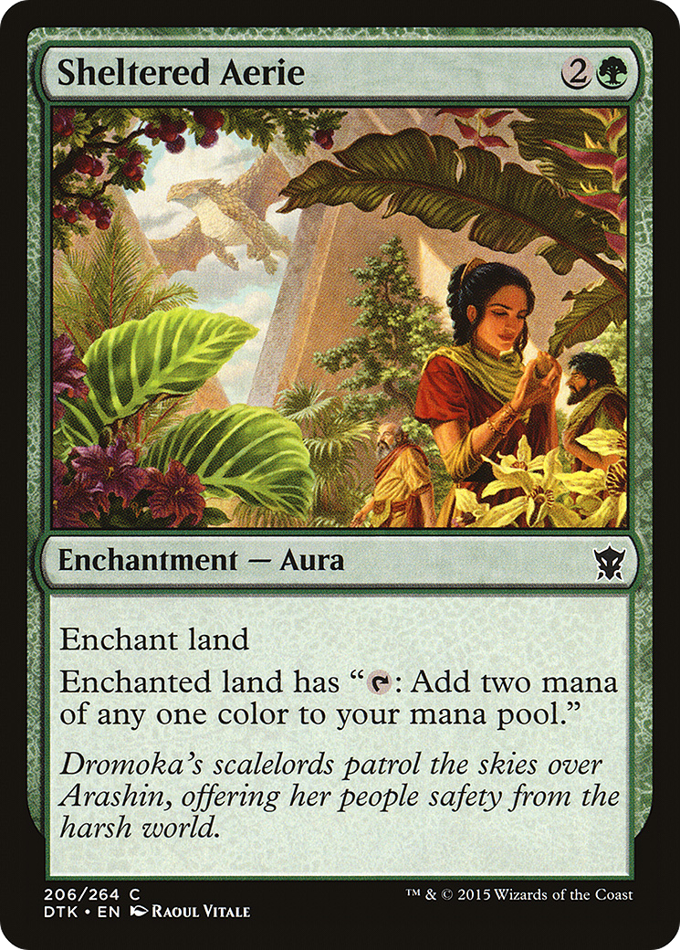 Sheltered Aerie (206) Foil - Dragons of Tarkir