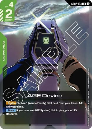 AGE Device (GD02-103) Holofoil - Dual Impact