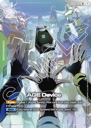 AGE Device (R+) (GD02-103) Holofoil - Dual Impact