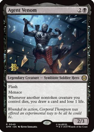 Agent Venom (Prerelease) (049) Foil - Marvel's Spider-Man