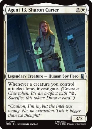Agent3, Sharon Carter (001) - Marvel Super Heroes