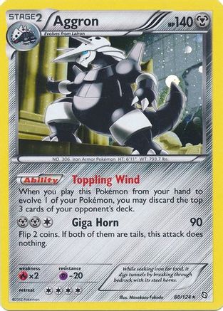 Aggron (Cosmos Holo) (Blister Exclusive) (80) Holofoil - Dragons Exalted