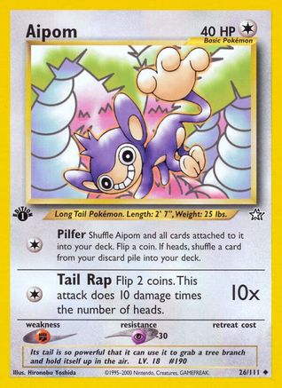 Aipom (26) (1st Edition) - Neo Genesis