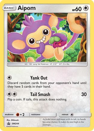 Aipom (SM244) - Black Star Promos