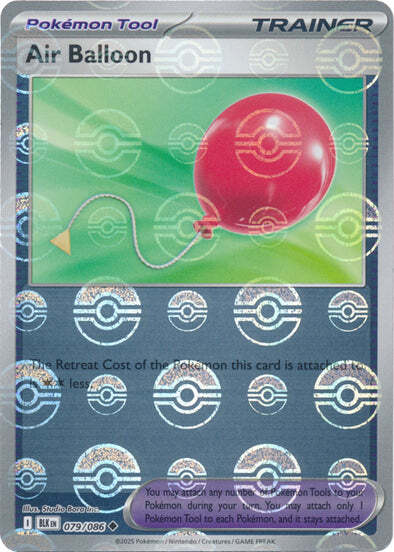 Air Balloon (Poke Ball Pattern) (79) Reverse Holofoil - Black Bolt