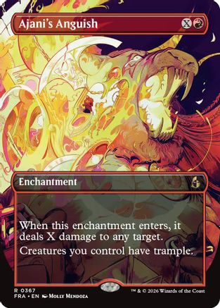 Ajani's Anguish (Borderless) (367) - Reality Fracture