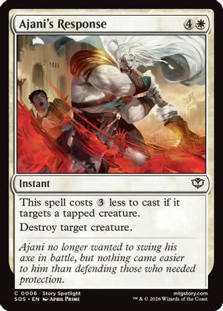Ajani's Response (006) - Secrets of Strixhaven