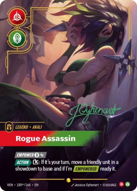 Akali – Rogue Assassin (Signature) (189) Foil - Vendetta