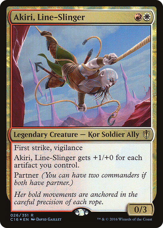Akiri, Line-Slinger (026) Foil - Commander 2016