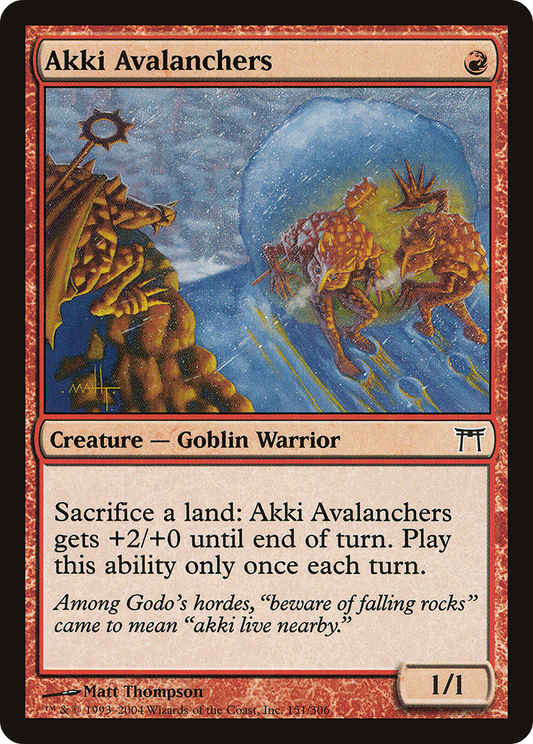 Akki Avalanchers (151) - Champions of Kamigawa