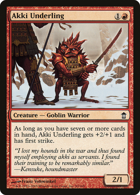 Akki Underling (093) Foil - Saviors of Kamigawa
