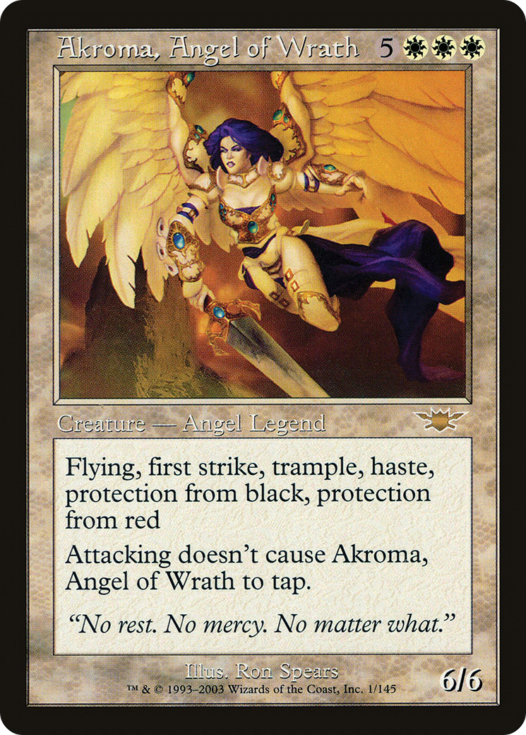 Akroma, Angel of Wrath (001) Foil - Legions