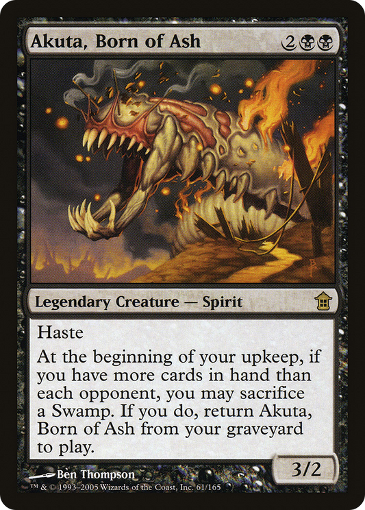 Akuta, Born of Ash (061) Foil - Saviors of Kamigawa
