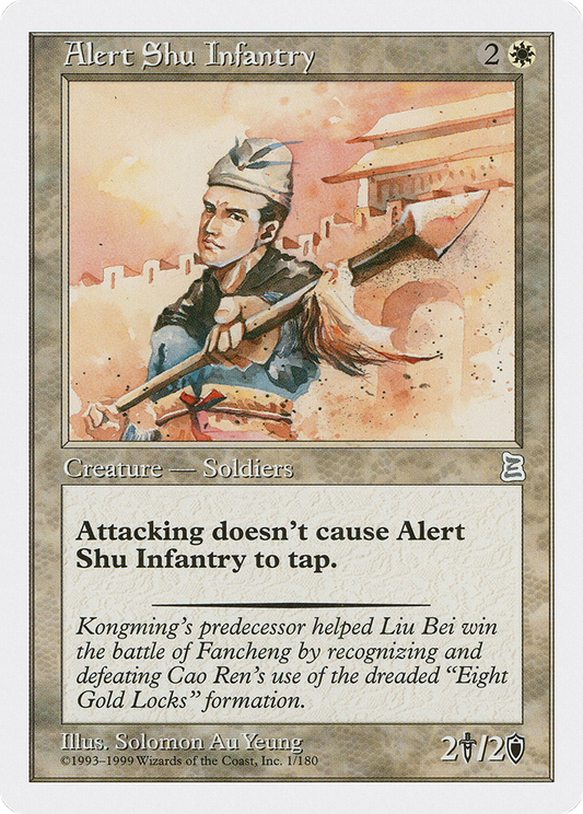 Alert Shu Infantry (001) - Portal Three Kingdoms