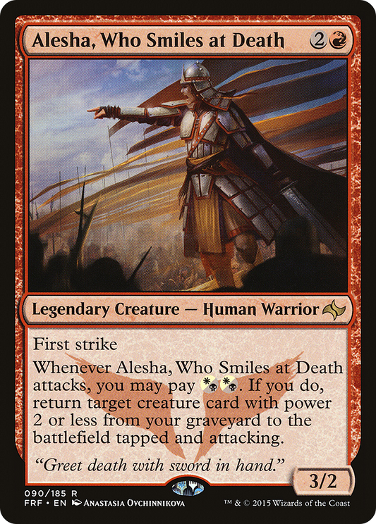 Alesha, Who Smiles at Death (090) Foil - Fate Reforged