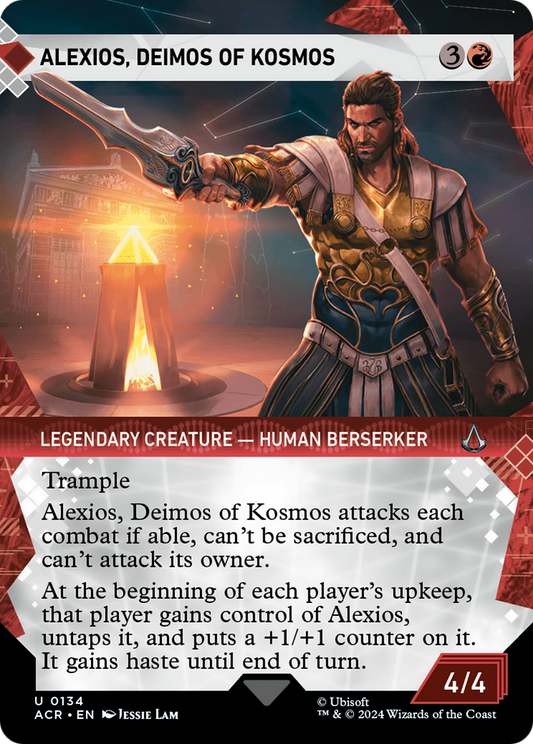 Alexios, Deimos of Kosmos (Showcase) (134) Foil - Assassin's Creed