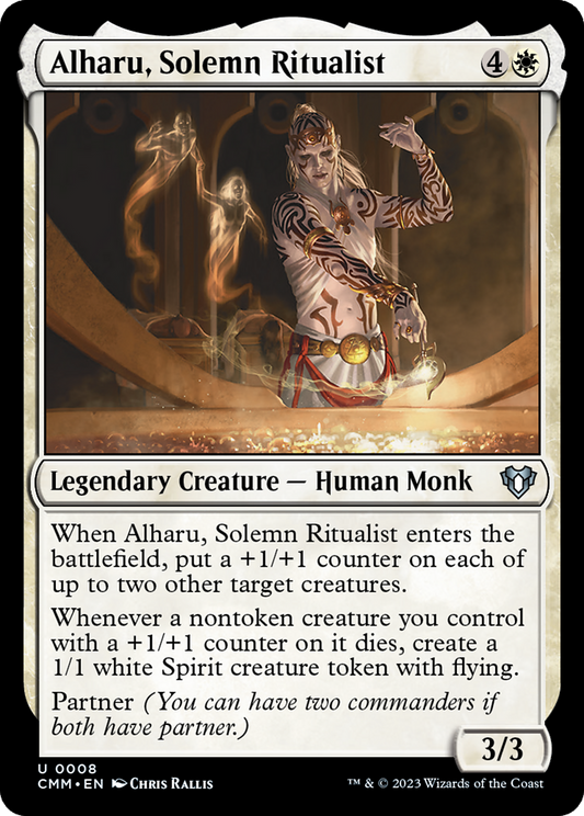 Alharu, Solemn Ritualist (008) - Commander Masters