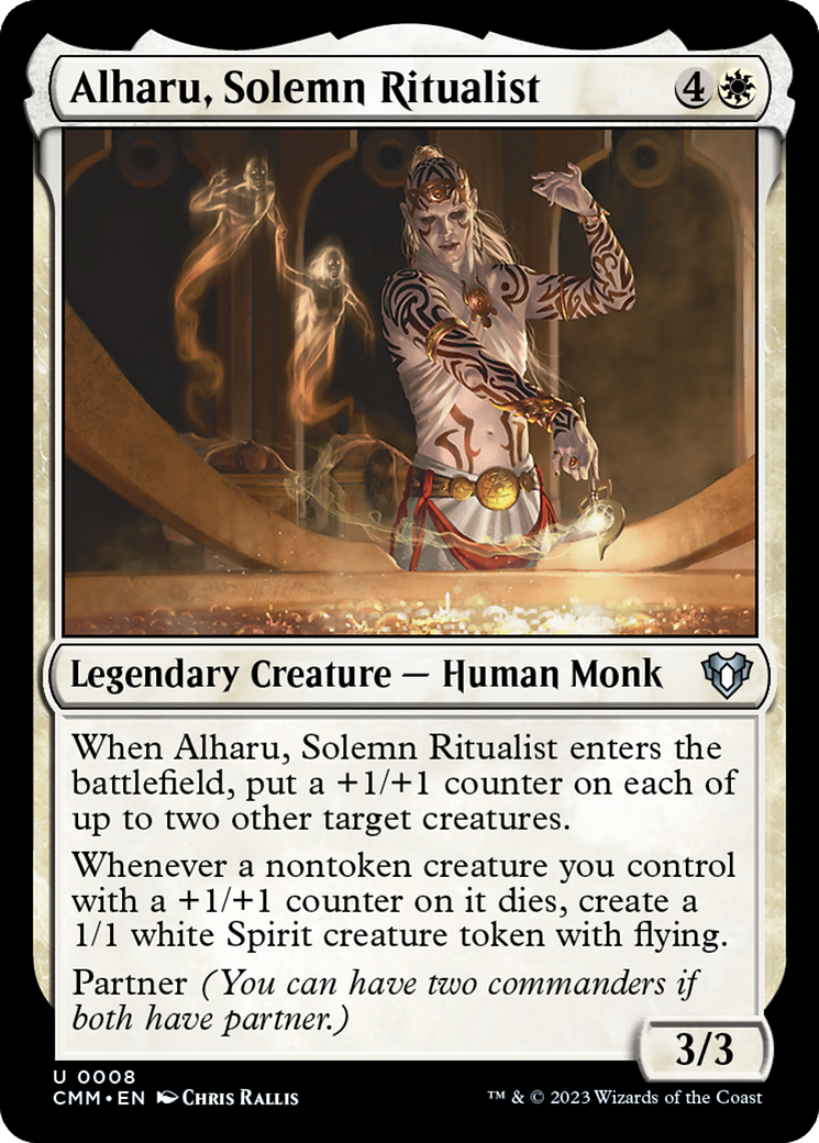 Alharu, Solemn Ritualist (008) Foil - Commander Masters