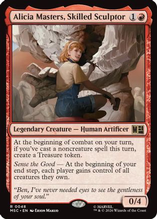 Alicia Masters, Skilled Sculptor (048) - Commander: Marvel Super Heroes