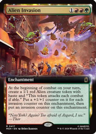 Alien Invasion (Extended Art) (417) Foil - Marvel Super Heroes