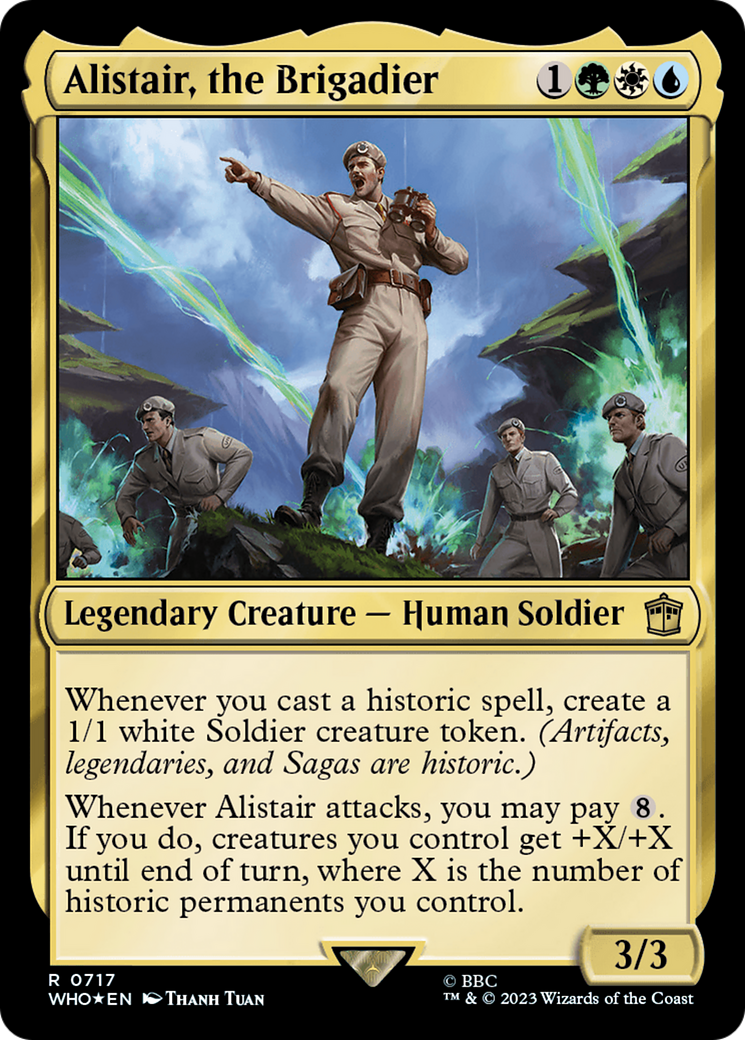 Alistair, the Brigadier (717) Surge Foil - Doctor Who