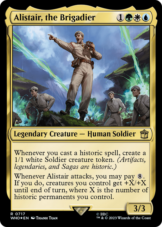 Alistair, the Brigadier (717) Surge Foil - Doctor Who