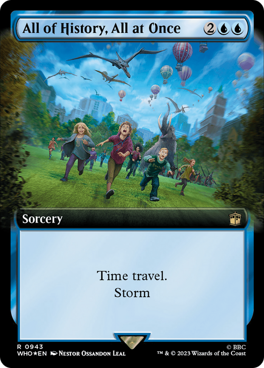All of History, All at Once (Extended Art) (943) Surge Foil - Doctor Who