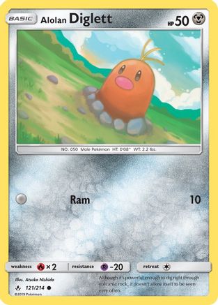 Alolan Diglett (121) - Unbroken Bonds