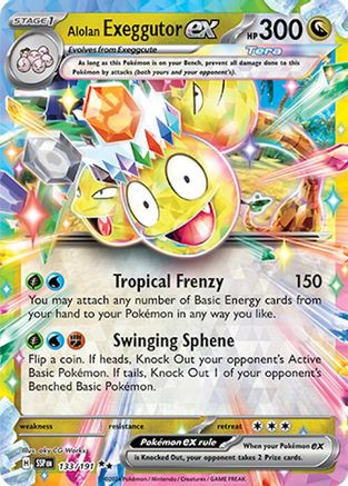 Alolan Exeggutor ex (133) Holofoil - Surging Sparks