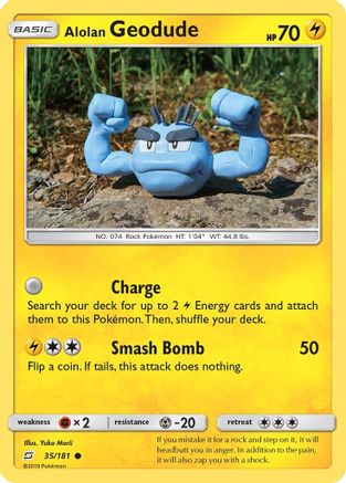 Alolan Geodude (35) Reverse Holofoil - Team Up