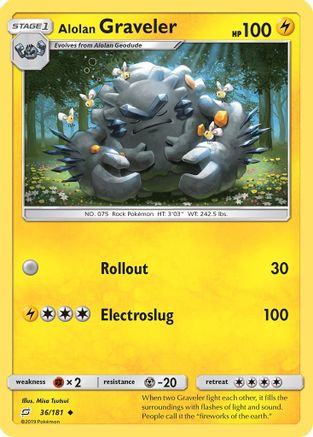 Alolan Graveler (36) Reverse Holofoil - Team Up