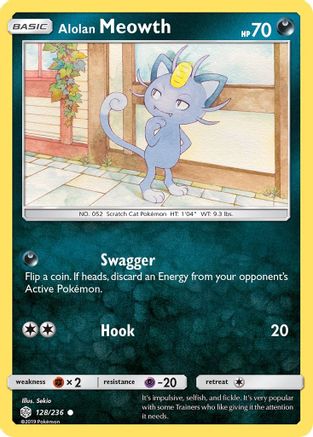 Alolan Meowth (128) - Cosmic Eclipse