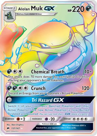Alolan Muk GX (157) Holofoil - Burning Shadows