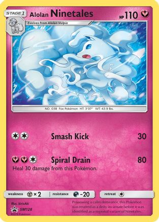 Alolan Ninetales (SM128) Holofoil - Black Star Promos