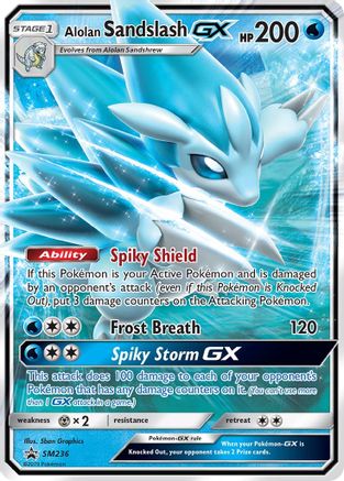 Alolan Sandslash GX (SM236) Holofoil - Black Star Promos