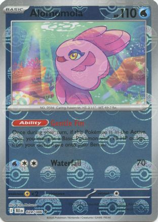 Alomomola (Poke Ball Pattern) (24) Reverse Holofoil - Black Bolt