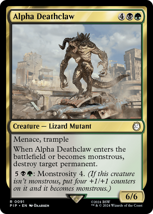 Alpha Deathclaw (091) Foil - Fallout