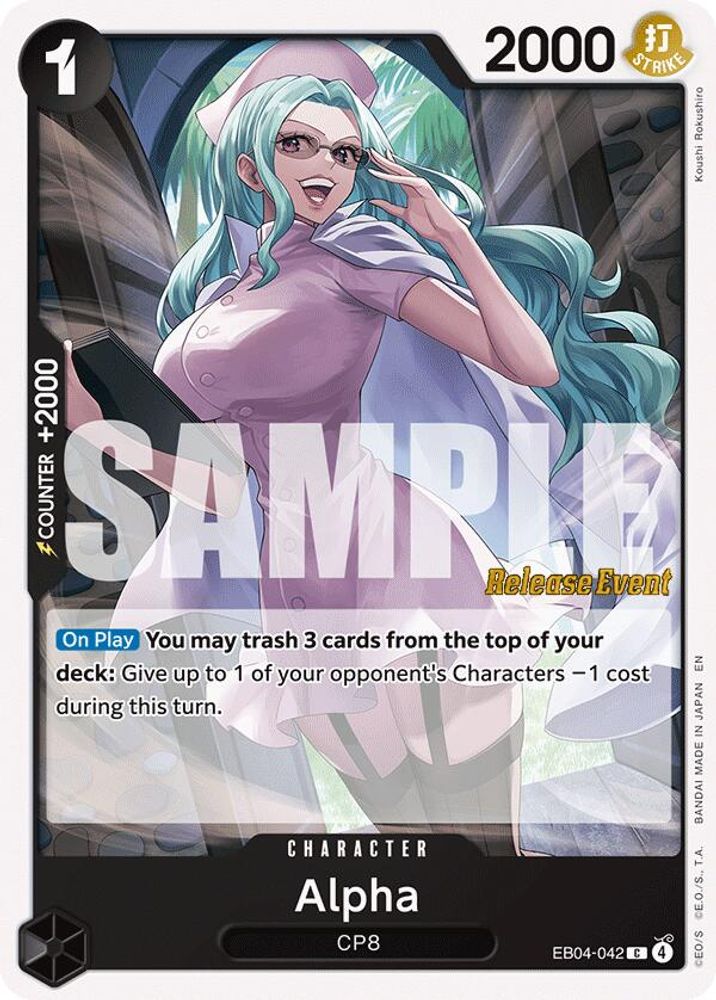 Alpha (EB04-042) Release Event Cards