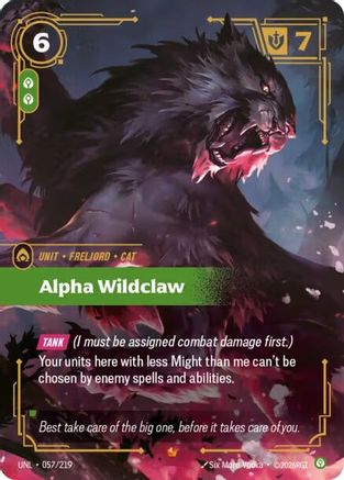 Alpha Wildclaw (057) Foil - Unleashed