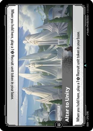 Altar to Unity (275) Foil - Origins