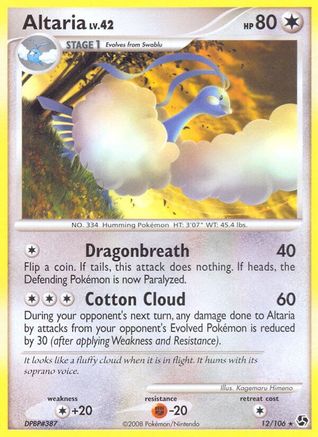 Altaria (12) Reverse Holofoil - Great Encounters