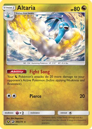 Altaria (40a) Holofoil - Dragon Majesty