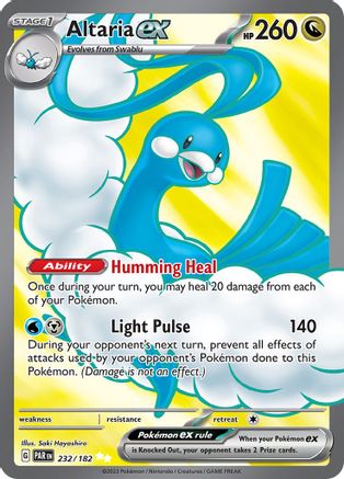 Altaria ex (Full Art) (232) Holofoil - Paradox Rift