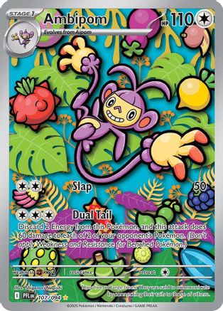 Ambipom (107) Holofoil - Phantasmal Flames
