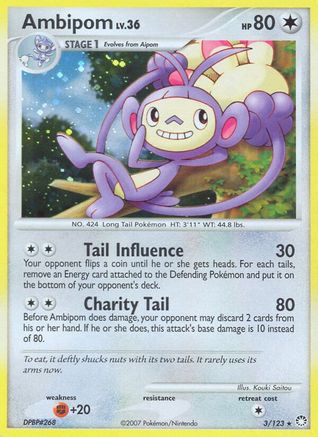 Ambipom (3) Reverse Holofoil - Mysterious Treasures